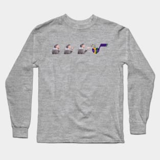 Jerry Sloan: A Love Story (mardi gras colors) Long Sleeve T-Shirt